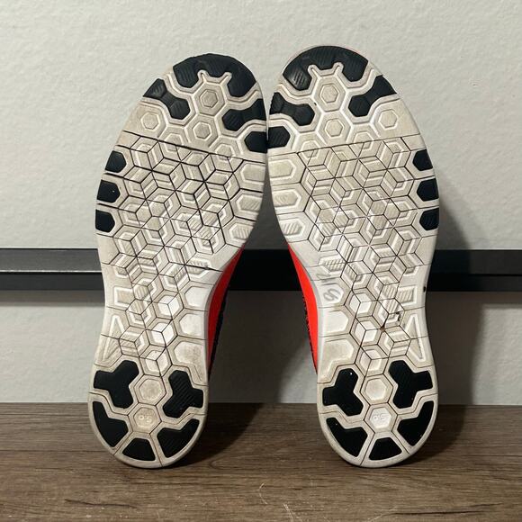 Nike Free TR Flyknit (718785-002) Women’s Running Shoes Size 7.5 Blue/Orange - Picture 6 of 8